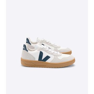 Veja V-10 B-MESH Sneakers Dames White/Beige | BE 637MQZ